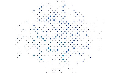 Light BLUE vector pattern with spheres.