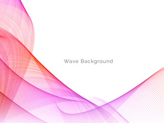 Smooth stylish colorful wave background