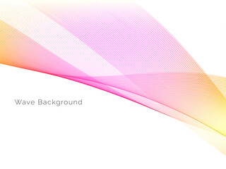 Decorative background with colorful wave design