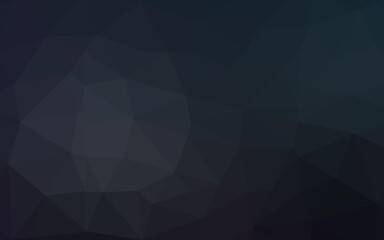 Obraz premium Dark BLUE vector polygon abstract layout.