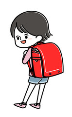 小学生　ランドセル　女の子