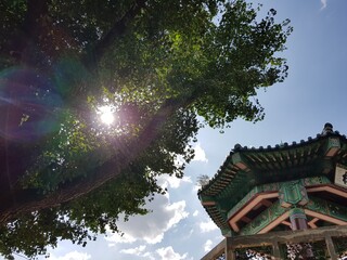 octagonal, sunlight, clear sky