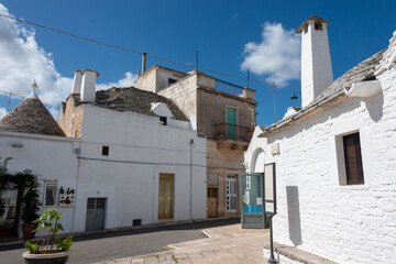 the trullo is a type of conical construction in traditional dry stone from Alberobello in Puglia