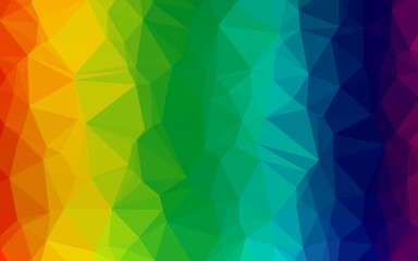Light Multicolor, Rainbow vector blurry triangle template.
