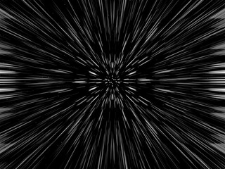 Lightspeed in motion - suitable for illustrating hyperspeeds in space stories