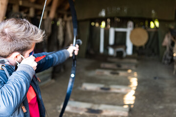 Archery with a mouth-nose mask during Covid-19 pandemic