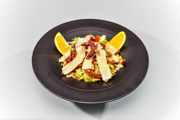 grilled chicken wings with vegetables