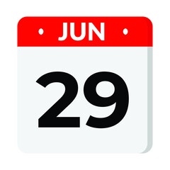 29 June calendar icon