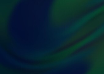 Dark Blue, Green vector blurred shine abstract background.