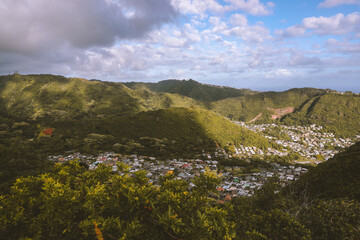 Palolo Valley, Waahila Ridge，Oahu, Hawaii