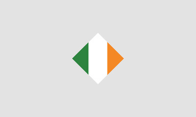 Fototapeta premium Ireland flag diamond vector illustration