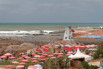 Fototapeta Plaża w Casablance nad Oceanem Atlantyckim obraz
