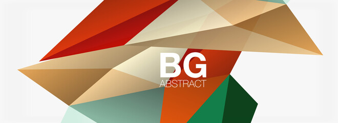 3d mosaic abstract backgrounds, low poly shape geometric design