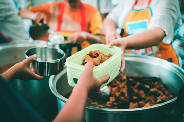 Donate food to people in society : The concept of sharing