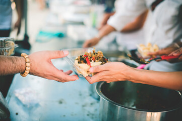 Donate food to people in society : The concept of sharing