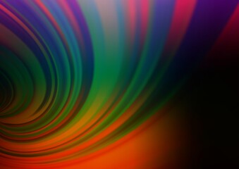 Dark Multicolor, Rainbow vector abstract bokeh pattern.
