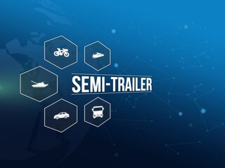 Fototapeta premium semi-trailer