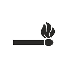 Burning match icon. Fire symbol modern, simple, vector, icon for website design, mobile app, ui. Vector Illustration