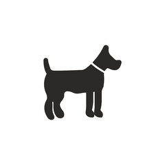 Dog Sign Isolated On White Background. Pet Symbol Simple, Flat Vector, Icon You Can Use Your Website Design, Mobile App Or Industrial Design. Vector Illustration