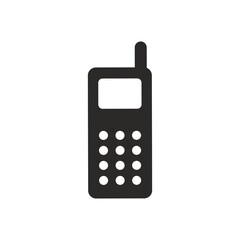 Vintage cellphone icon. Mobile phone symbol modern, simple, vector, icon for website design, mobile app, ui. Vector Illustration