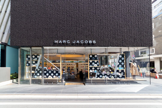 Minato, Tokyo, Japan-April 20, 2019: MARC JACOBS: MARC JACOBS AOYAMA