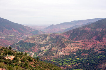Fototapeta na wymiar Atlas Mountains, outside Marrakech, Morocco