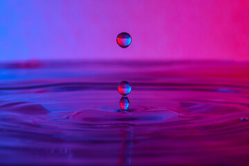 Wassertropfen Hochgeschwindigkeit Aufnahme