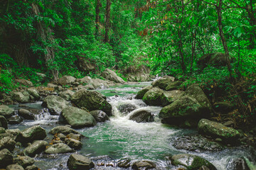 The river in the village of Bukittinggi, West Lombok feels very fresh and clean