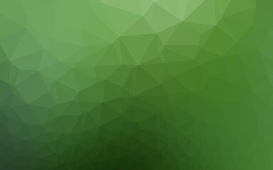 Light Green vector abstract mosaic background.