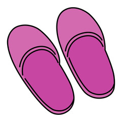 スリッパ　履き物　イラスト　アイコン