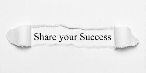 Obraz premium Share your Success 