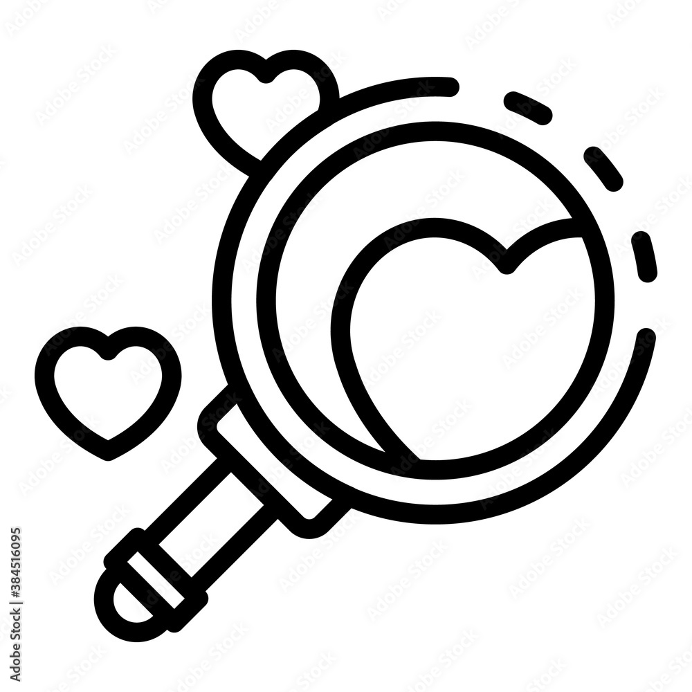 Poster search like product review icon. outline search like product review vector icon for web design isola