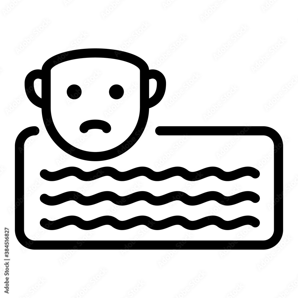 Poster text product review icon. outline text product review vector icon for web design isolated on white b