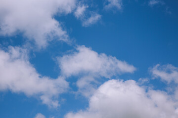 White clouds in the sky, Oahu, Hawaii