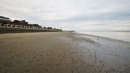 mudflat in Wilhelmshafen Germany north sea