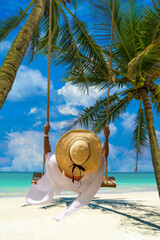 Woman at the beach in Thailand