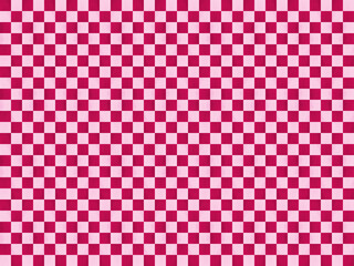 背景素材 市松模様 かすれ風 赤01