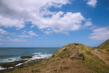 Fototapeta na wymiar Kaena Point State Park, West Oahu coast, Hawaii 