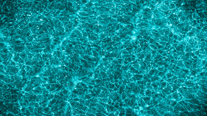 Shallow ripple on the surface of the sea water - beautiful water blue background