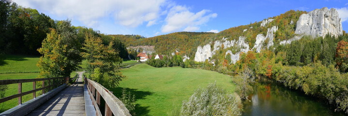 Panorama am Rabenfelsen an der Donau