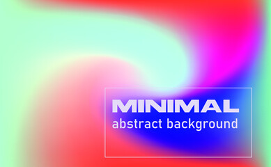 Trendy texture with polarization effect and colorful neon holographic stains. Abstract psychedelic background.