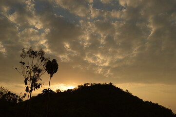 The Colombian rainforest and mountain landscapes of the Sierra Nevada de Santa Maria region
