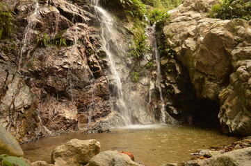 The Colombian rainforest and mountain landscapes of the Sierra Nevada de Santa Maria region