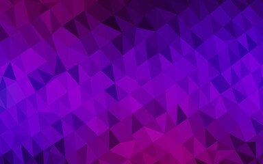 Fototapeta premium Dark Purple, Pink vector polygon abstract backdrop.