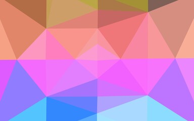 Light Multicolor, Rainbow vector shining triangular template.