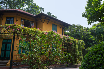 The house in the grounds of the Presidential Palace, where Ho Chi Minh lived and worked from 1954 to 1958, Hanoi, Vietnam