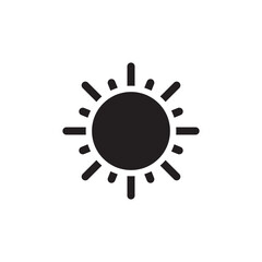 Sun flat icon design vector