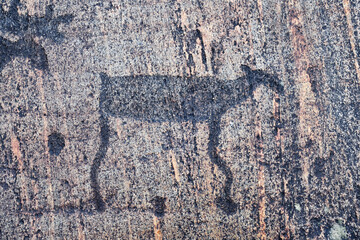 Petroglyphs of Zalavruga. Karelia, Russia