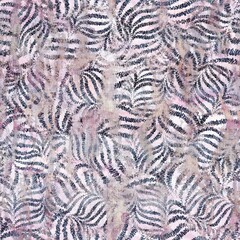 Seamless hand drawn lines mixed media collage design in old aged worn look. Line design overlaid, mottled, and distressed on fabric texture. Seamless repeat raster jpg pattern swatch.