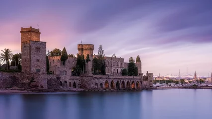 Sonnenuntergang über der Burg von La Napoule © Yannick Lefevre